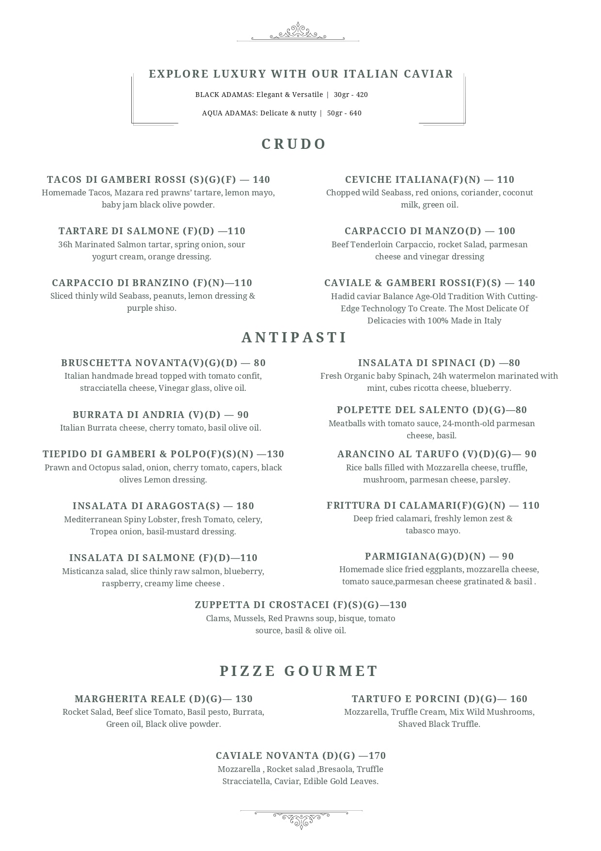 Italian Menu in Dubai Happy Hour Italian Restaurent Dubai